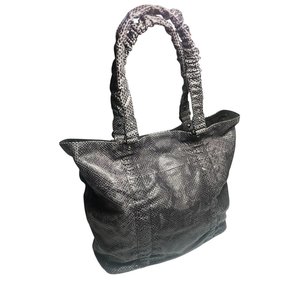 Furla Leather Handbag, Grey Blue, Silver Hardware, Made In Italy - Picture 3 of 16